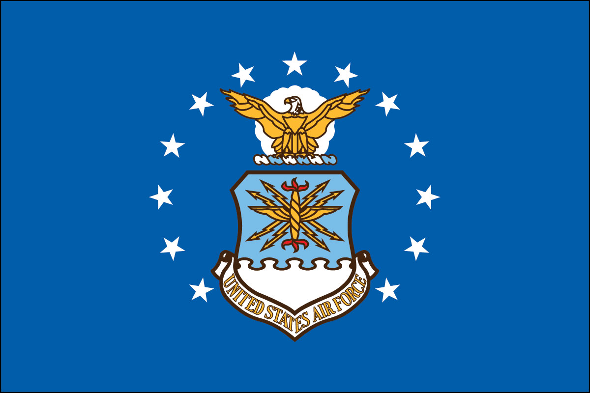 12x18" Nylon flag of US Air Force